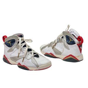 Men's Size US 11.5 - Jordan 7 Retro Olympic 2004 White‎ Gray Black Red